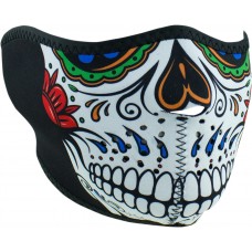 ZAN HEADGEAR WNFM413H HALF MASK MUERTE SKULL 2503-0283