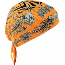 ZAN HEADGEAR Z669 FLYDANNA ORNG TRIBAL SKUL 2504-0295