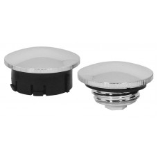 MID-USA V-Factor Chrome Billet "Essential" Gas Caps 80037