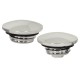 MID-USA V-Factor Chrome Billet "Essential" Gas Caps 80036