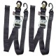 MID-USA 2" Wide Ratchet Tie Down Pairs For Transporting Motorcycles 4228
