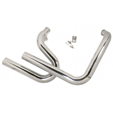 MID-USA 2 1/4" Top Fueler Drag Pipe Set For Softail And Custom Rigid 90053