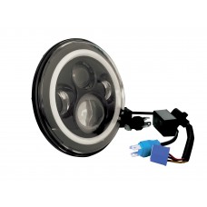 MID-USA 7" Led Headlights With Halo For Custom Use 11002