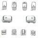 MID-USA Chrome Switch Cap Kit 15197