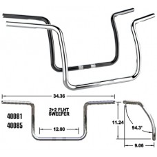 SWEEPEER APE HANGERS FOR 2008/LATER BIG TWIN 40085