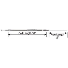 THROTTLE CABLE FOR CUSTOM INTERNAL THROTTLE 49019