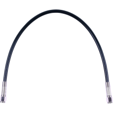 Magnum Shielding Universal XR Brake Line - 17" - Black w/ Chrome Fittings - 1741-6682  SBC0500-17