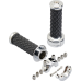 Biltwell Grips - Alumicore - Custom - Chrome - 0630-3073  6606-105-01