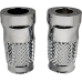 Eddie Trotta Designs Fork Slider Covers - Chrome - Cross-Cut - 0411-0258  TC-WT998