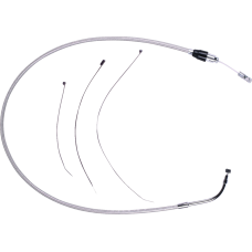 Magnum Shielding Polished Stainless Quick Connect Upper Clutch Cable - 0652-3140  523910HE