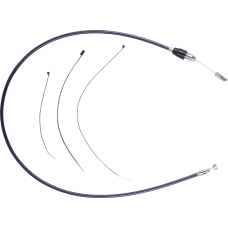 Drag Specialties Quick Connect Clutch Cable - Upper - Black/Chrome - 0652-3200 Quick Connect Clutch Cable