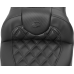 Saddlemen Roadsofa Extended Reach Seat - with Backrest - Carbon Fiber - Lattice Stitch - FLTR/FLHX '23-'24 - 0801-1801  823-07-207B0