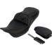 Saddlemen RoadSofa Seat - Honeycomb - Blue Stitch - with Backrest - FLH/FLT '08-'23 - 0801-1644  808-07B-189B1