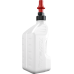 Tuff Jug Tuff Jug - Container - with View Strip/Ripper Cap - White - 2.7 US gal - 3850-0671  WURRVS10