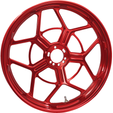 Arlen Ness Wheel - Speed 5 - Forged - Red - 21x3.5 - 0210-0426  71-588