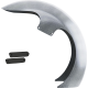 Paul Yaffe Bagger Nation DEI Front Fender - 21" Wheel - With Black Adapters - 1401-0986  DEI21-13E-B
