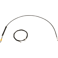 La Choppers Handlebar Cable/Brake Line Kit - 18" - 20" Ape Hanger Handlebars - Black Vinyl - 0662-1252  LA-8060KT-19B