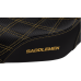 Saddlemen Pro Series SDC Performance Seat - Carbon Fiber/Lumbar Gripper - Gold Stitch - Dyna '06-'17 - 0803-0727  SC80604GOL