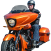 Klock Werks Flare Windshield - 11" - Tinted - Victory - 2312-0508  KWW-06-0543