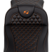 Saddlemen RoadSofa Seat - Honeycomb - Orange Stitch - Extended Reach - without Backrest - FLH/FLT '08-'24 - 0801-1649  808-07B-19003