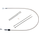 Magnum Shielding Polished Stainless Quick Connect Upper Clutch Cable - 0652-3056  523402HE