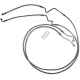 Magnum Shielding Lower Brake Line - BP - 1741-6643  AS47034
