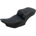 Saddlemen Roadsofa Extended Reach Seat - with Backrest - Lattice Stitch - Blue Stitch - FLTR/FLHX '23-'24 - 0801-1802  823-07-207B1