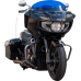 Klock Werks Kolor Flare Windshield - 8" - Blue - Indian - 2312-1089  KWW-04-0623