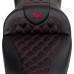 Saddlemen Roadsofa Seat - with Backrest - Red Stitch - FL '08-'23 - 0801-1609  808-07B-182B4