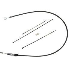 Drag Specialties Quick Connect Clutch Cable - Upper - 33" - Black/Chrome - 0652-3060 Quick Connect Clutch Cable