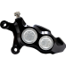 Performance Machine (Pm) Caliper - 137 X 4B - Left - Black Anodized with Clear Bore Caps - 1701-0797  0053-2957-MC