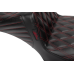 Le Pera Tailwhip Daddy Long Legs Seat - Red Double Diamond Stitch - FLH/FLT '23-'24 - 0801-1856  LV-587DLDD-R01