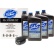 S&amp;S Cycle Oil Change Kit - Black Filter - '84-'99 Big Twin/'86-'22 Sportster - 4 US quarts - 3601-0900 218941