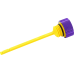 Figurati Designs Performance Magnetic Oil Dipstick - Knurled - Purple - M8 Touring/Trike - 0710-0297  FDP01-M8KN-P
