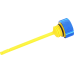 Figurati Designs Performance Magnetic Oil Dipstick - Knurled - Blue - M8 Touring/Trike - 0710-0303  FDP01-M8KN-B