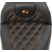 Saddlemen RoadSofa Seat - without Backrest - Carbon Fiber - Orange Stitch - FL/FX '23-'24 - 0801-1782  823-07-20603