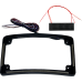Custom Dynamics License Plate Frame - Red/White LED - Gloss Black - 2030-2288  TF08-B