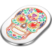 Figurati Designs Antenna Cover - Right Rear Fender - Sugar Skull - Chrome - 1405-0367  FD30-AC-SS-RT