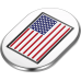 Figurati Designs Antenna Cover - Right Rear Fender - American Flag - Chrome - 1405-0322  FD20-AC-SS-RT