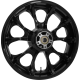 Coastal Moto Wheel - Largo 3D - Rear - Single Disc/with ABS - Black - 0202-2223  3D-LGO185SB-ABST