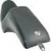Slyfox Drifter Seat - Gray Logo - Black Vinyl - Smooth - FXR '82-'00 - 0805-0151  SlyFox4681B