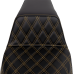Saddlemen Step-Up Seat - Front Lattice Stitch - Gold Stitch - FLH/FLT '08-'23 - 0801-1571  808-07B-17207