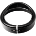 Slyfox Headlight Trim w/ Visor - 7" - Gloss - 2001-2732  1508-3111