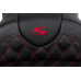 Saddlemen Roadsofa Seat - with Backrest - Red Stitch - FL '08-'23 - 0801-1609  808-07B-182B4