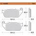 Moto-Master Brake Pads - 1721-3486  410401-PU