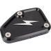 Thrashin Supply Co. Master Cylinder Cover - Brake - Front - Black/Twice-Cut - 0610-2359  TSC-3178-4