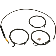 La Choppers Handlebar Cable/Brake Line Kit - 15" - 17" Ape Hanger Handlebars - Midnight - 0662-1170  LA-8059KT-16M