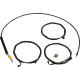 La Choppers Handlebar Cable/Brake Line Kit - 18" - 20" Ape Hanger Handlebars - Midnight - 0662-1173  LA-8059KT-19M