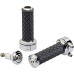 Biltwell Grips - Alumicore - Custom - Chrome - 0630-3073  6606-105-01