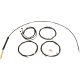 La Choppers Cable Kit - 12" - 14" Handlebars - Black - 0662-1190  LA-8059KT3-13B